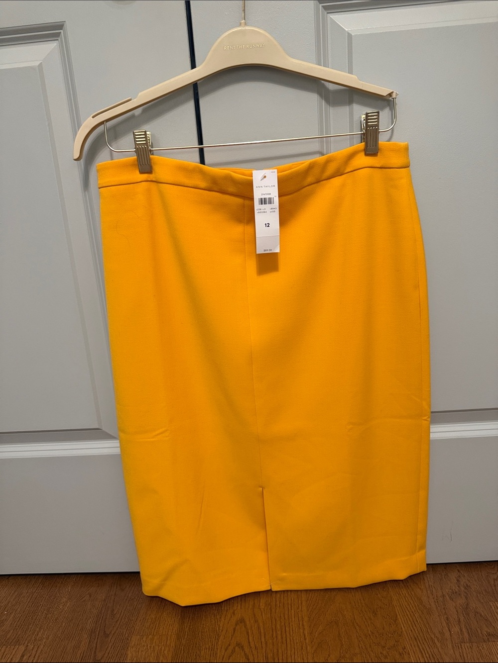 Ann Taylor Golden Yellow Pencil Skirt